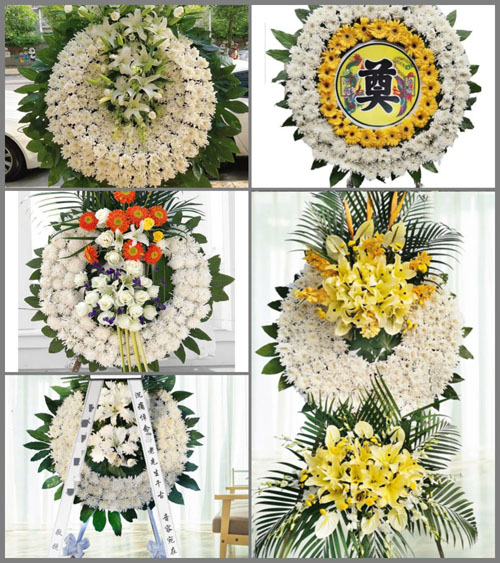 山东青岛平度市明村镇唐戈庄村花圈速递
